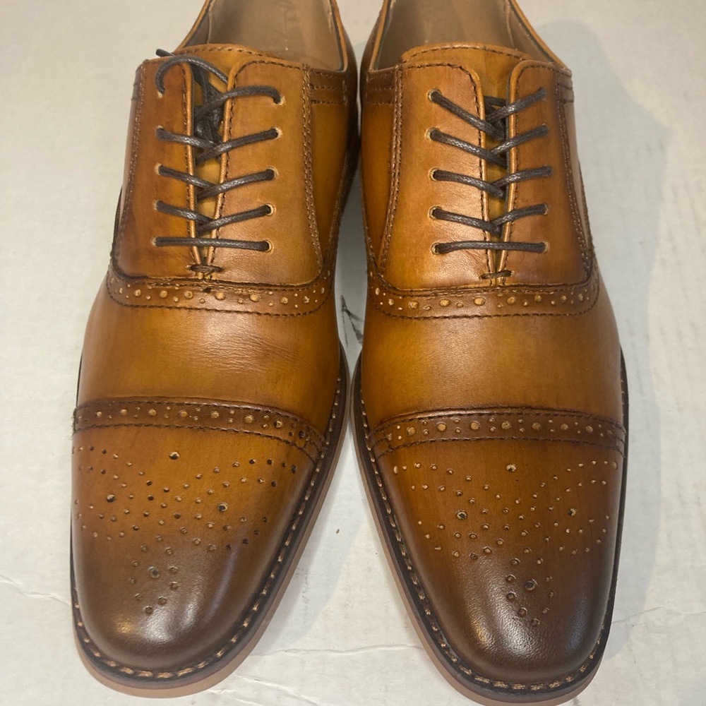 La Milano Classic Brown Leather Men's Dress Shoes